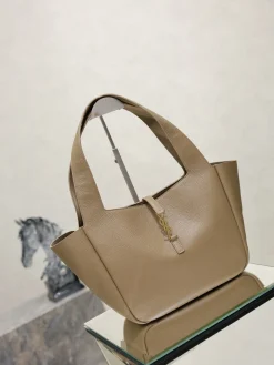 Alternative view of SAINT LAURENT Totes Bags Leather (Beige-Gold) 28-47X23X13CM F20202608081421