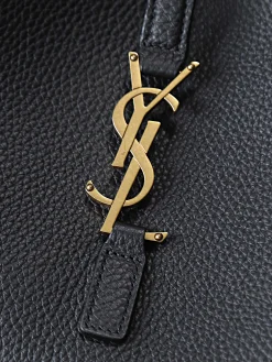 Alternative view of SAINT LAURENT Totes Bags Leather (Black-Gold) 28-47X23X13CM F70202608081206