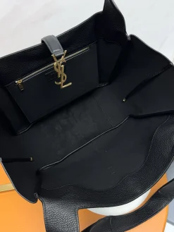 Alternative view of SAINT LAURENT Totes Bags Leather (Black-Gold) 50X28X18CM F00202608082044