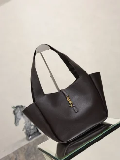 Alternative view of SAINT LAURENT Totes Bags Leather (Brown-Gold) 28X47X23CM F20202608081425