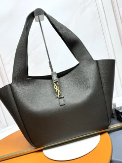 SAINT LAURENT Totes Bags Leather (Brown-Gold) 50X28X18CM F00202608082042