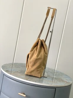 Alternative view of SAINT LAURENT Totes Bags Matte Calfskin (Brown-Gold) 25X30X8-12CM F00202608082162