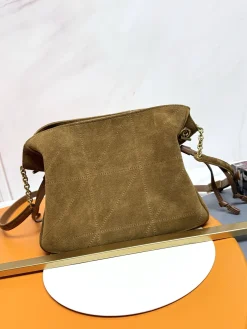 Alternative view of SAINT LAURENT Totes Bags Matte Calfskin (Brown-Gold) 26X18X11CM E30202608082187