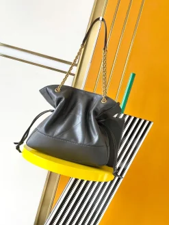 Alternative view of SAINT LAURENT Totes Bags Matte Leather (Gray-Gold) 27X29X11CM F40202608080425