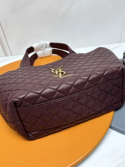 Alternative view of SAINT LAURENT Totes Bags Nappa Lambskin (Burgundy-Gold) 31X28X15CM F50202608082154