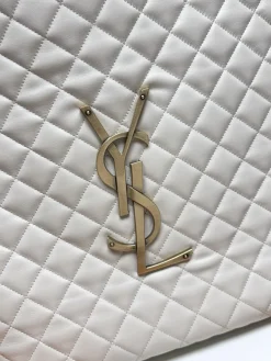 Alternative view of SAINT LAURENT Totes Bags Nappa Lambskin (White-Gold) 58X61X8CM F90202608082157