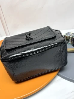 Alternative view of SAINT LAURENT Totes Bags Waxed Calf Leather (Black) 25X30X8-12CM E30202608082273