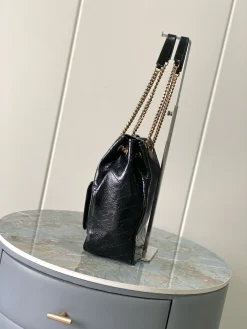 Alternative view of SAINT LAURENT Totes Bags Waxed Calfskin (Black-Gold) 25X30X8CM F00202608082165