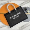SAINT LAURENT Totes Bags Woven Leather (Black-White) 48X36X16CM D90202608080297