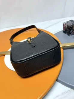Alternative view of SAINT LAURENT Trend Bags Leather (Black-Gold) 15X16X7CM E24202608082355
