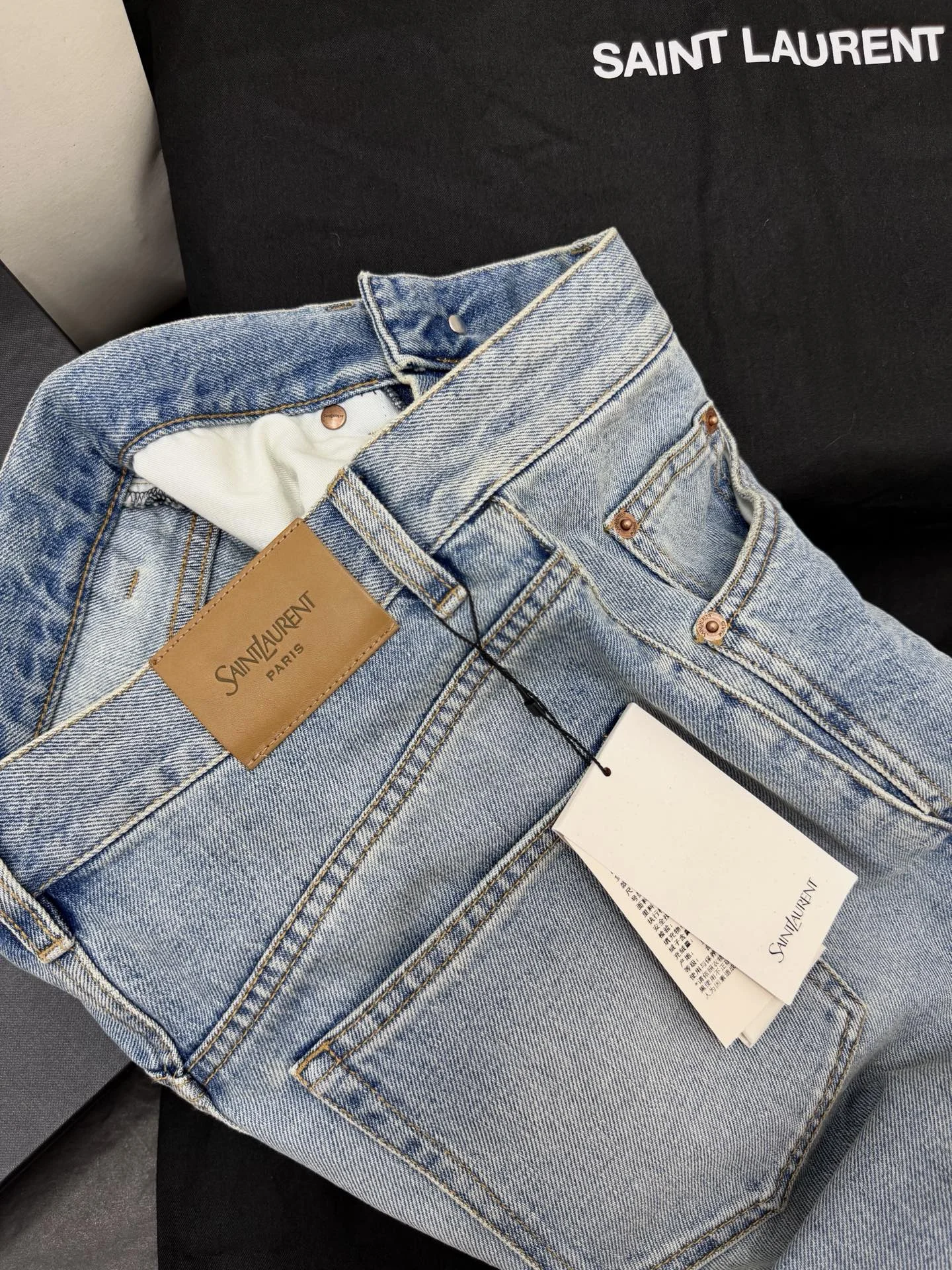 SAINT LAURENT Trousers Denim S-L C85202608041193 - Image 5