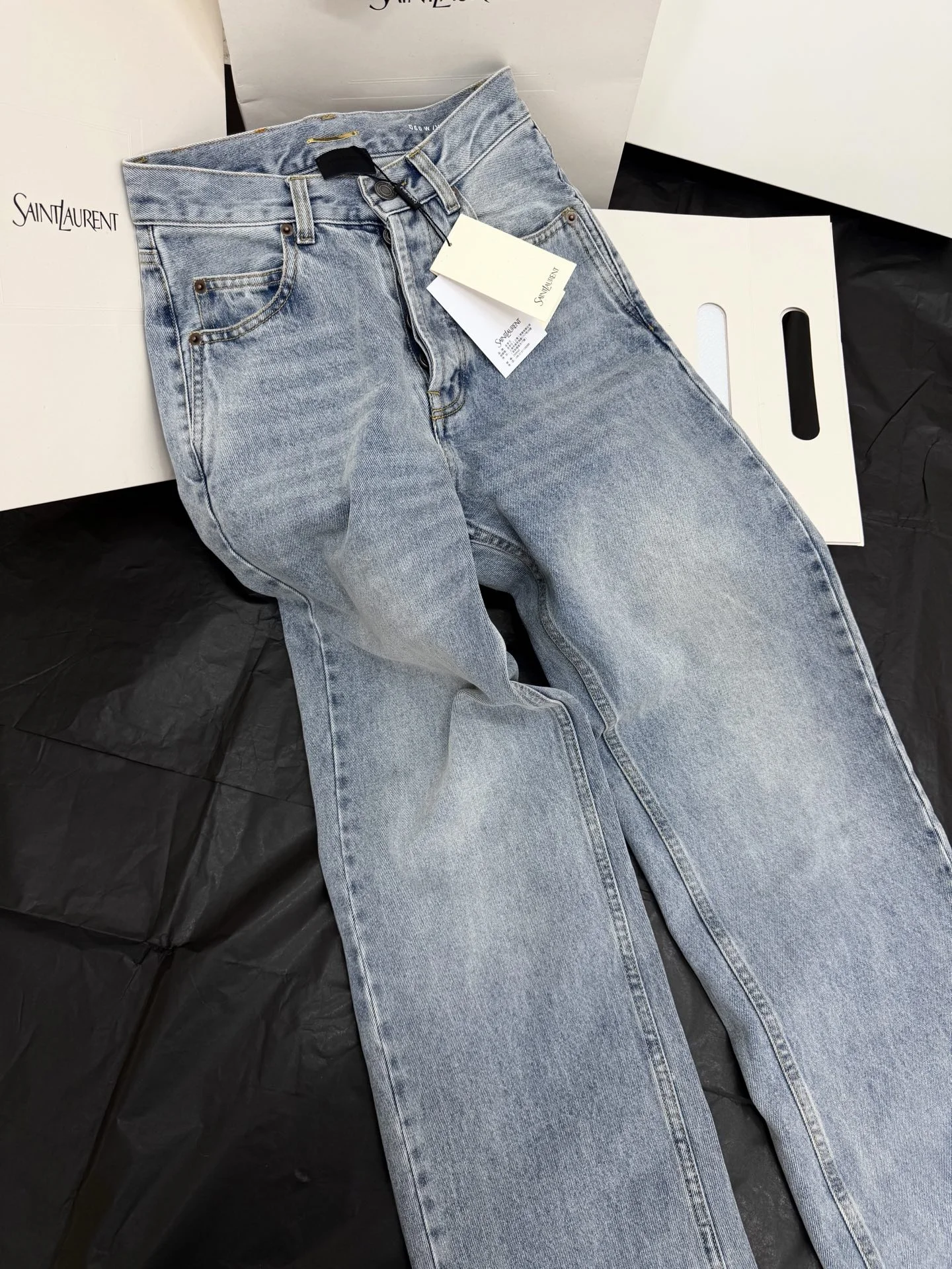 SAINT LAURENT Trousers Denim S-M-L C30202608041219