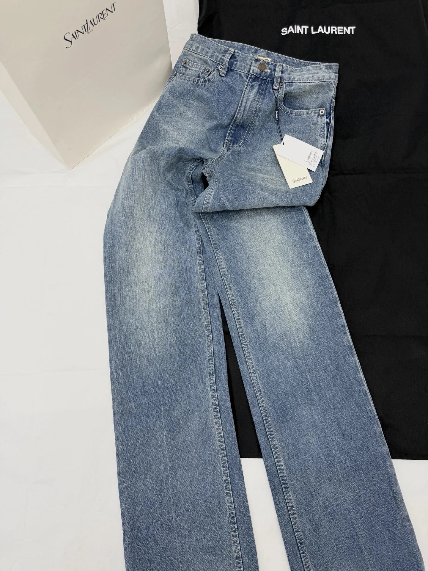 SAINT LAURENT Trousers Denim S-M-L C85202608041192