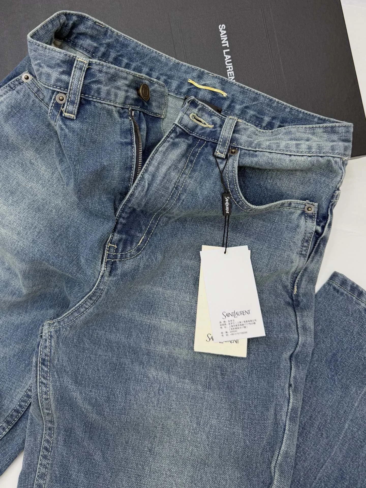 SAINT LAURENT Trousers Denim S-M-L C85202608041192 - Image 2