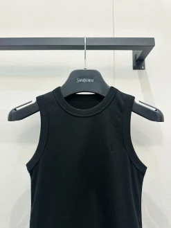 Alternative view of SAINT LAURENT Vests Cotton S-M-L A55202608042915