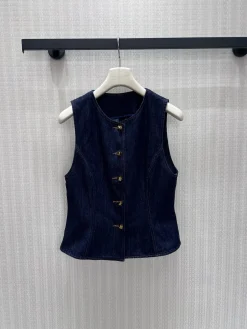 SAINT LAURENT Vests Denim 36-40 B75202608041574