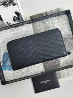 Alternative view of SAINT LAURENT Wallet Bags Caviar Leather (Black) 19X9CM B10202608081618
