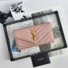 SAINT LAURENT Wallet Bags Caviar Leather (Pink-Gold) 19X11CM B20202608081615