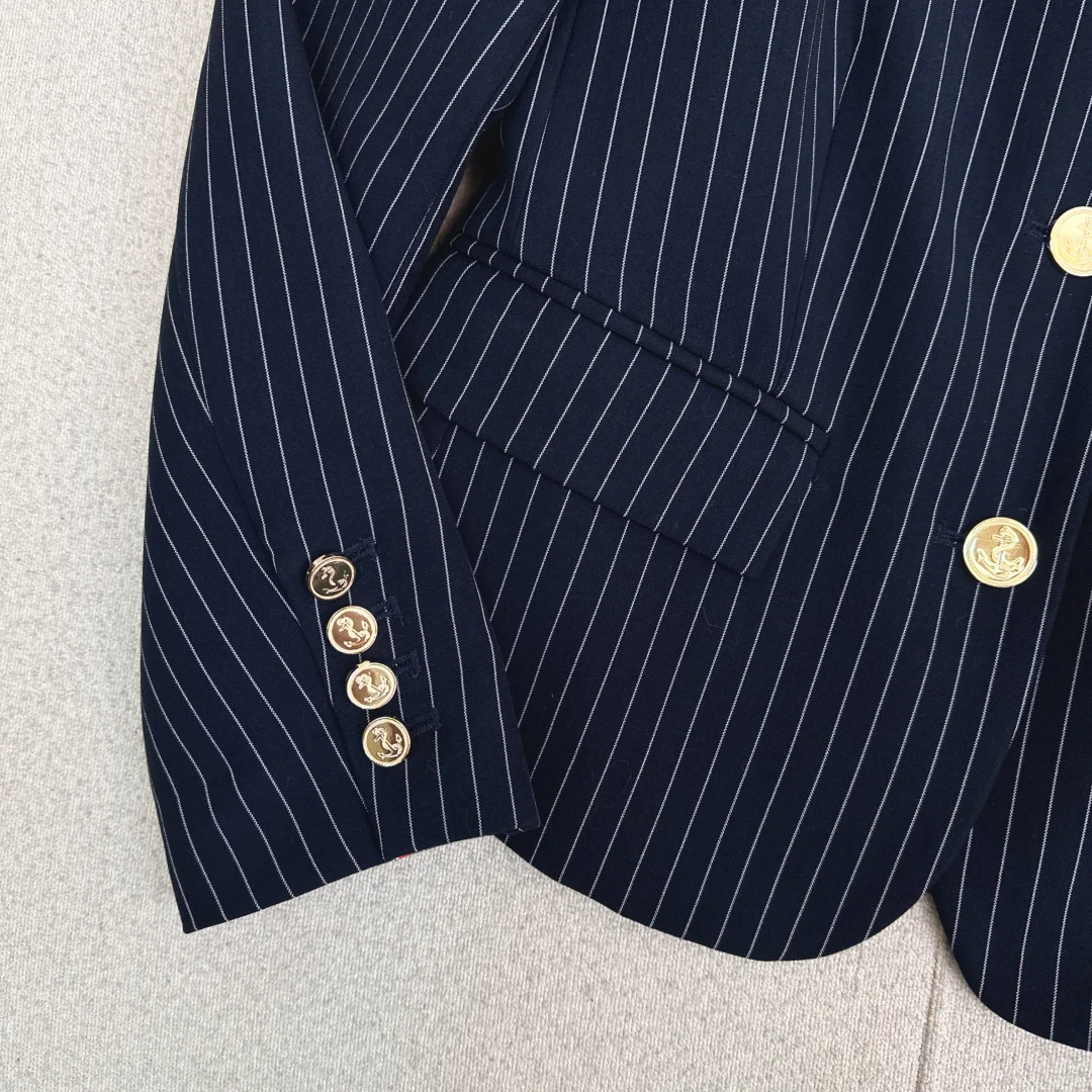 THOM BROWNE Coats Striped Fabric S C05202608040695 - Image 5