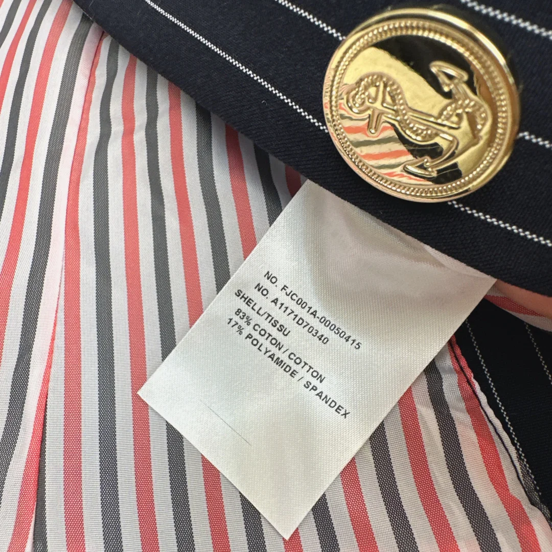 THOM BROWNE Coats Striped Fabric S C05202608040695 - Image 9