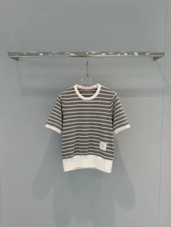 THOM BROWNE T-shirts Knit Cotton S M L B20202608042779