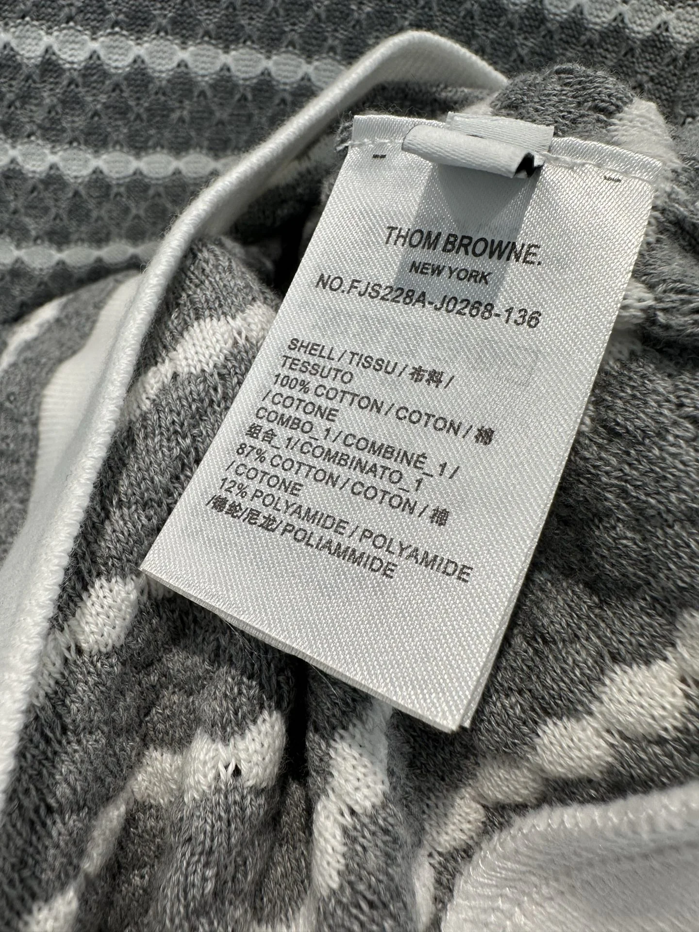 THOM BROWNE T-shirts Knit Cotton S M L B20202608042779 - Image 3