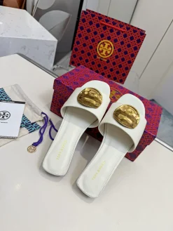 TORY BURCH Slides Leather Rubber EU36-42 A40202608033072