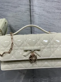 Alternative view of DIOR Clutches Bags Lamb Leather (White-Gold) 21X11X5CM G00202608060397