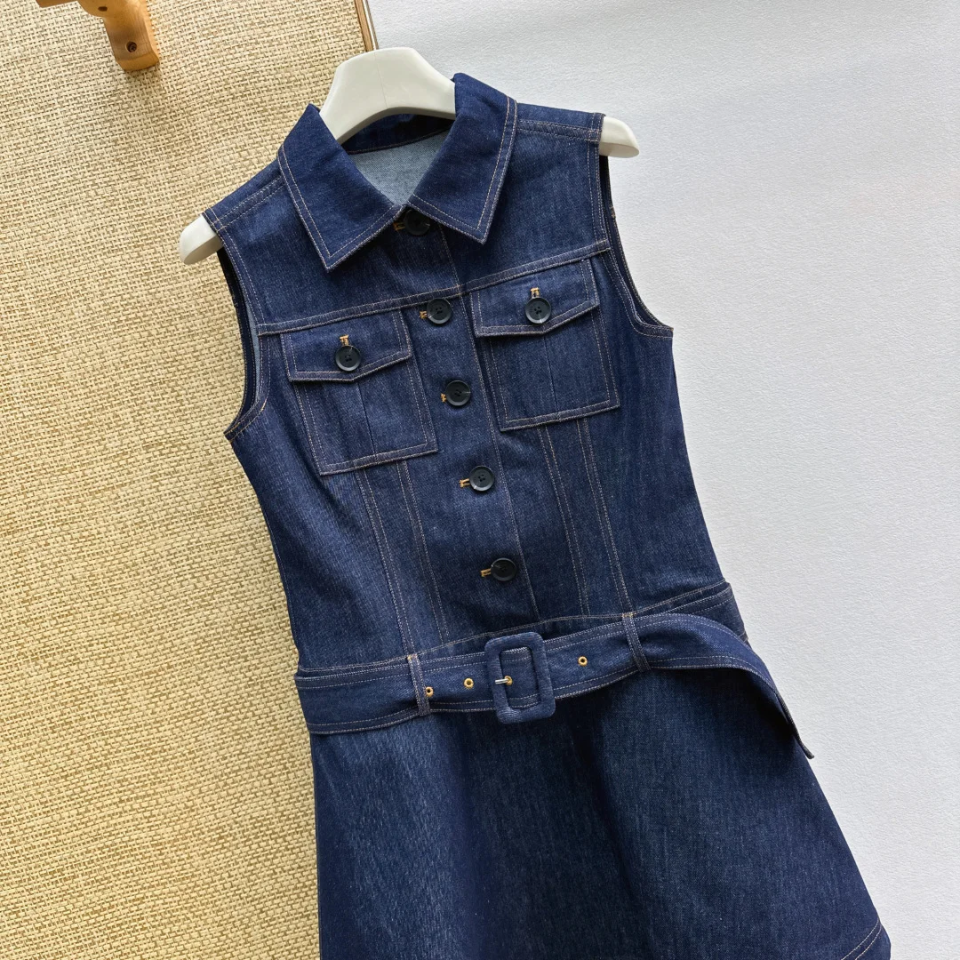 Uncategorized Dresses Denim Cotton S-M-L B95202608042365 - Image 2