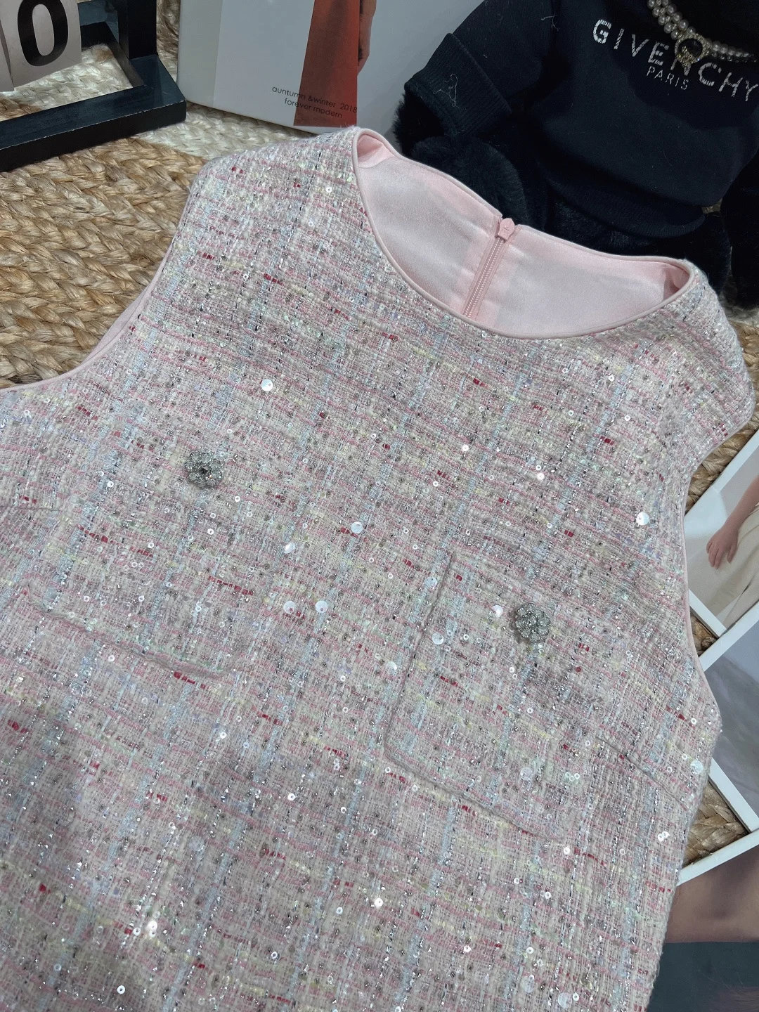 Uncategorized Dresses Sequin Tweed S-M-L D05202608042550 - Image 2