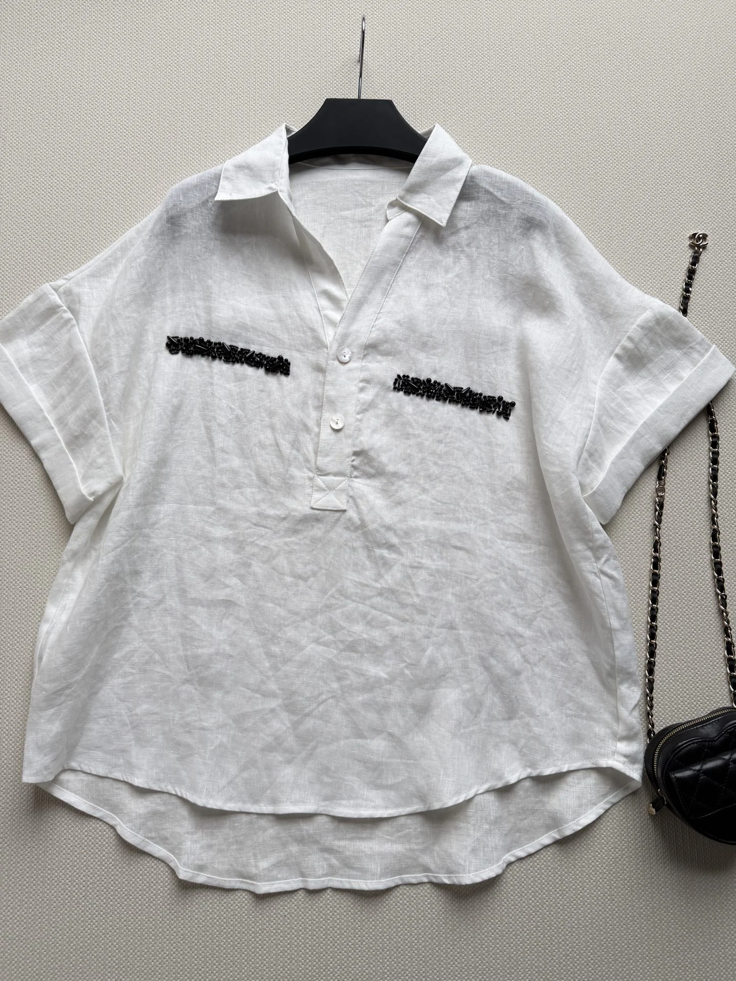 Uncategorized Shirts Linen S-L B75202608042498 - Image 3