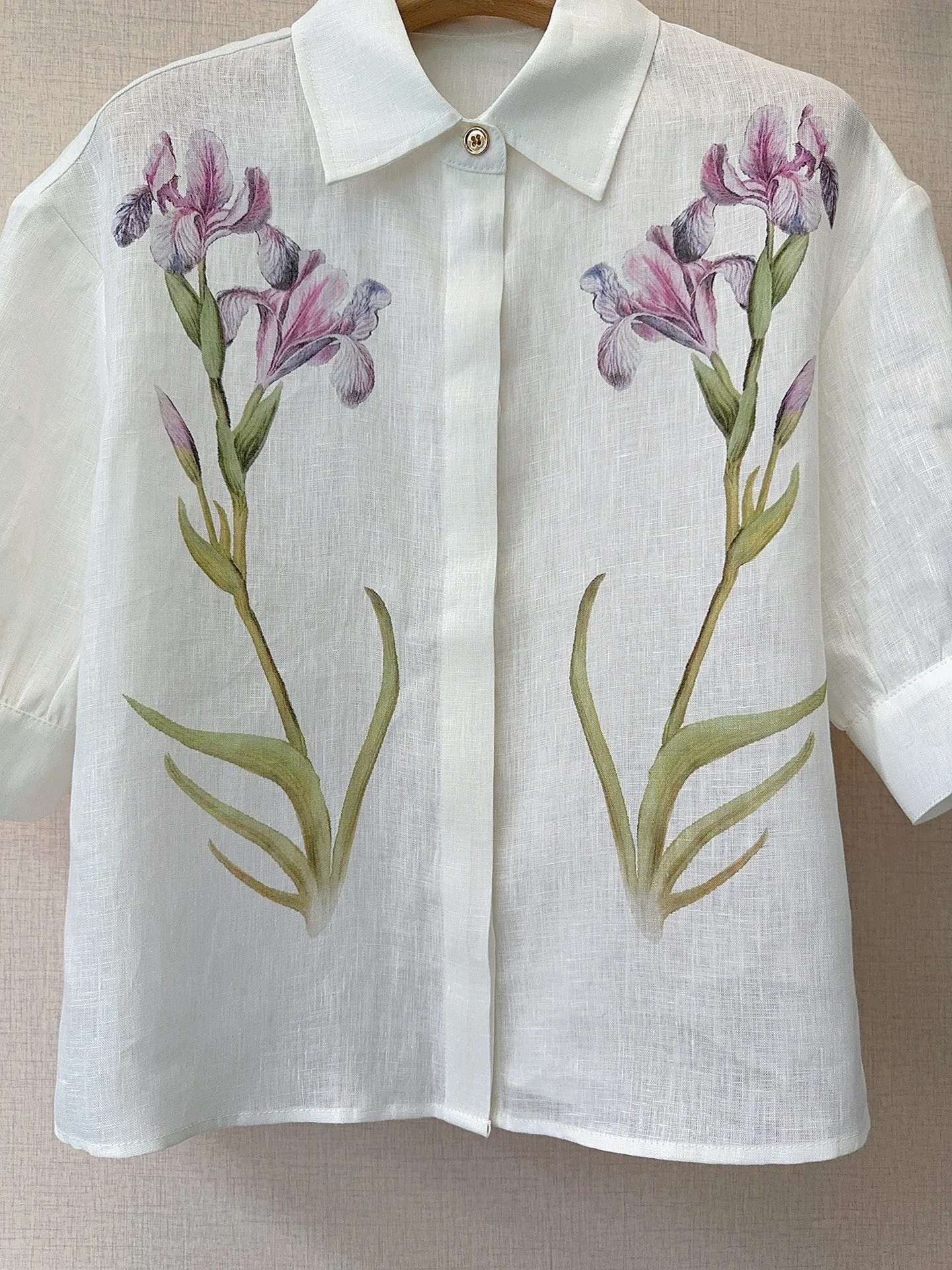 Uncategorized Shirts Linen S-XL B60202608040445 - Image 3