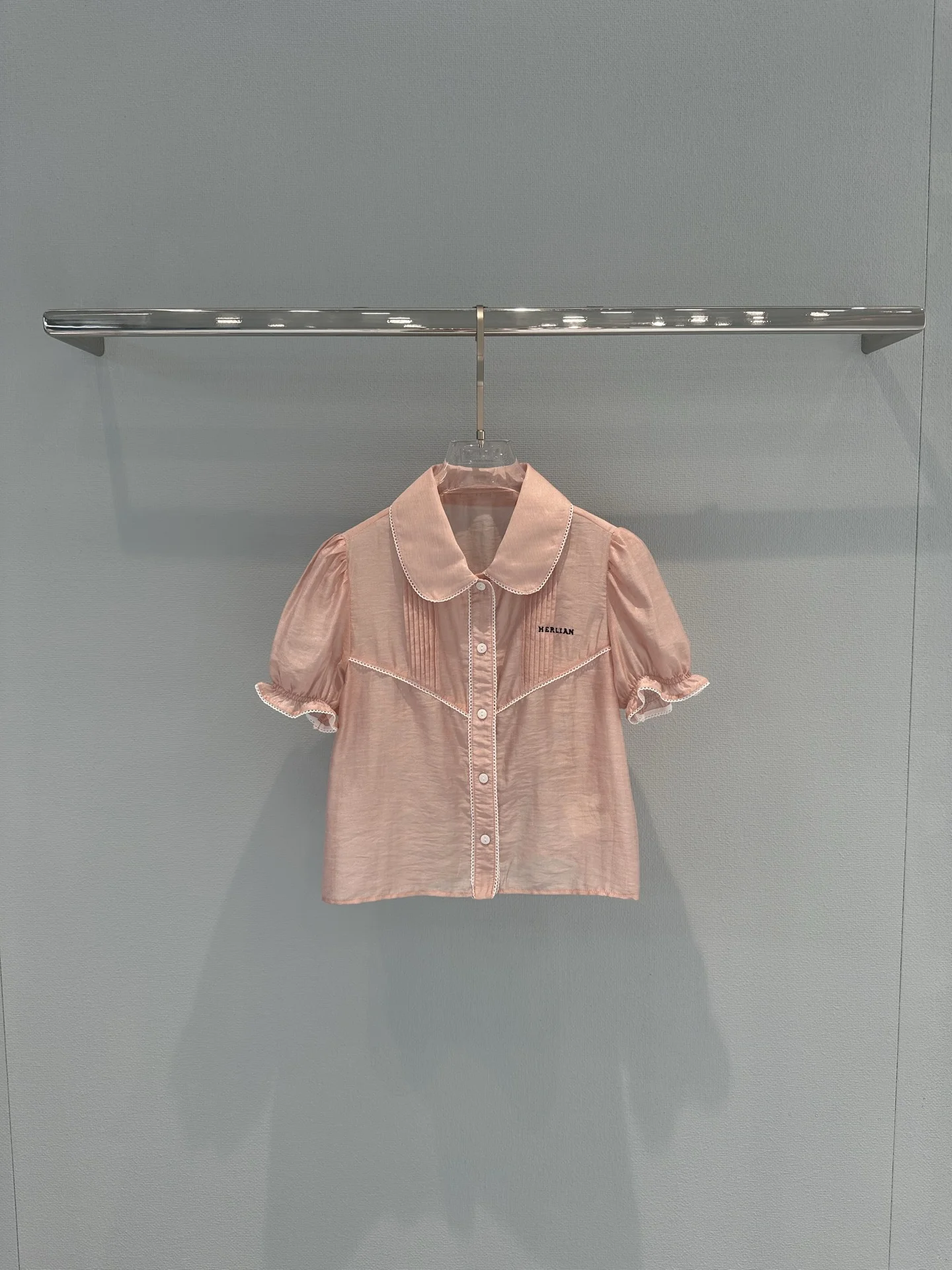 Uncategorized Shirts Pearlized Fabric S-L A90202608040849