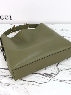Alternative view of GUCCI Shoulder Bags Leather (Olive-Gold) 40X36X10CM G50202608060393