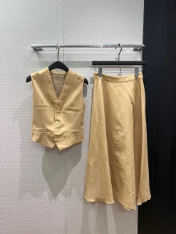 Uncategorized Skirts Linen & Satin S-M-L B90202608042396