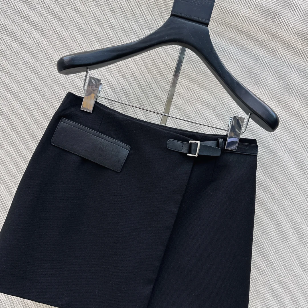 Uncategorized Skirts Twill Leather S M L B15202608041323 - Image 3