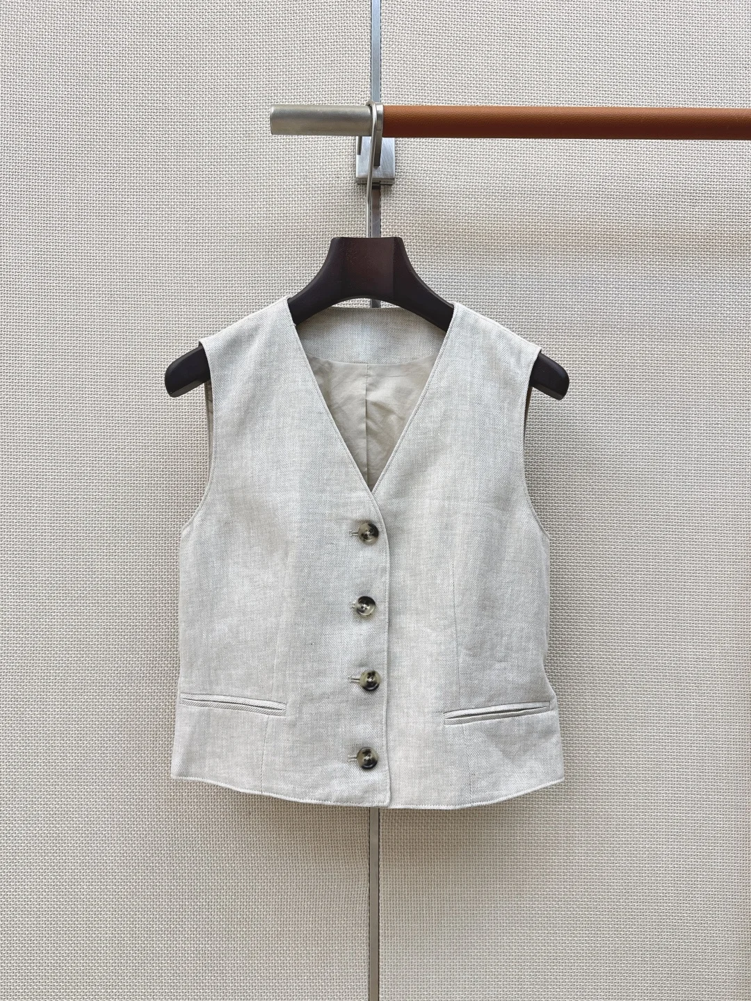 Uncategorized Suits Herringbone Linen S M L D15202608041909 - Image 2