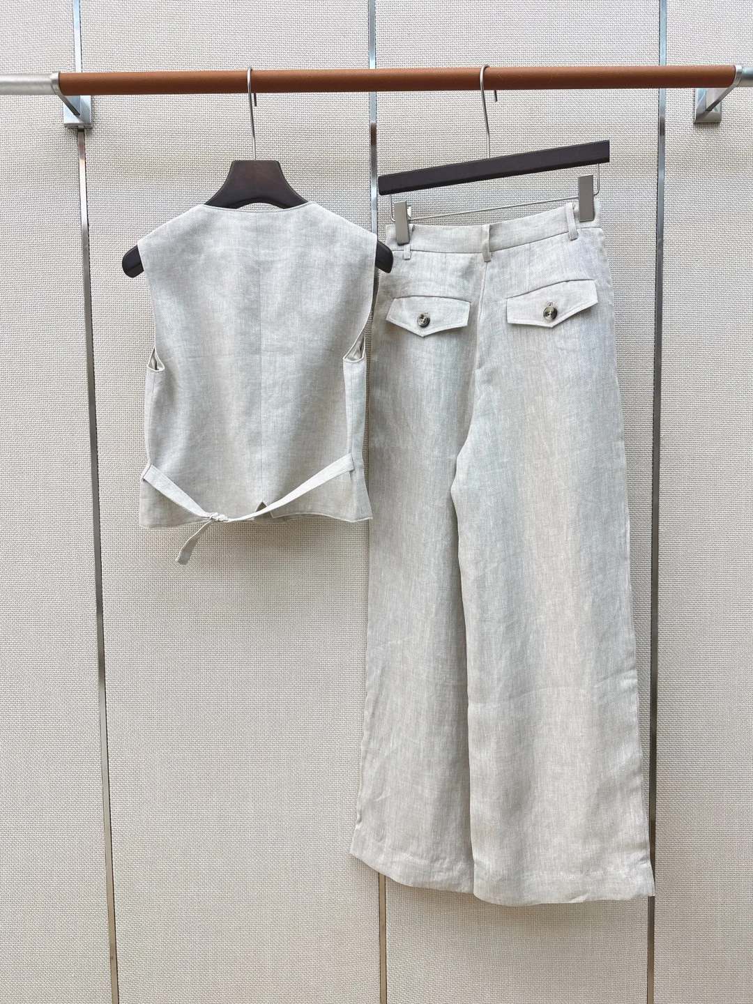 Uncategorized Suits Herringbone Linen S M L D15202608041909 - Image 8