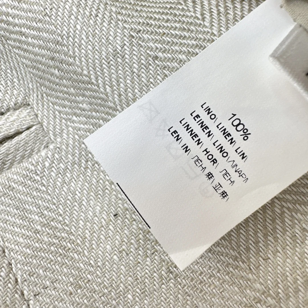 Uncategorized Suits Herringbone Linen S M L D15202608041909 - Image 9