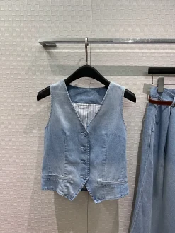 Alternative view of Uncategorized Trousers Washed Denim S-L B60202608042397