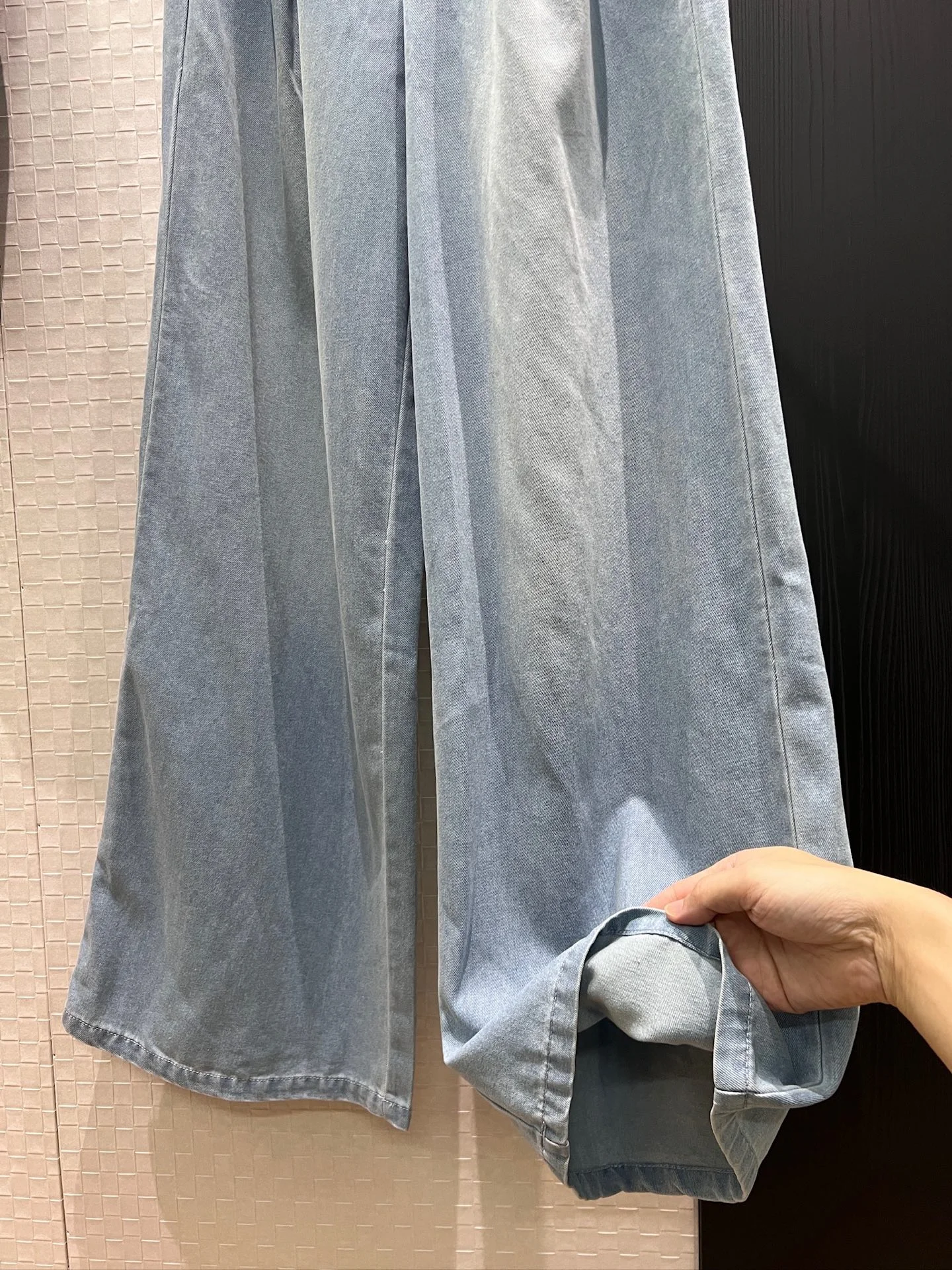 Uncategorized Trousers Washed Denim S-L B60202608042397 - Image 7