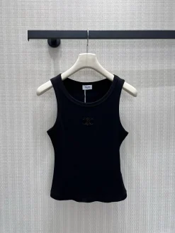 Uncategorized Vests Ribbed Fabric S-L A35202608042182