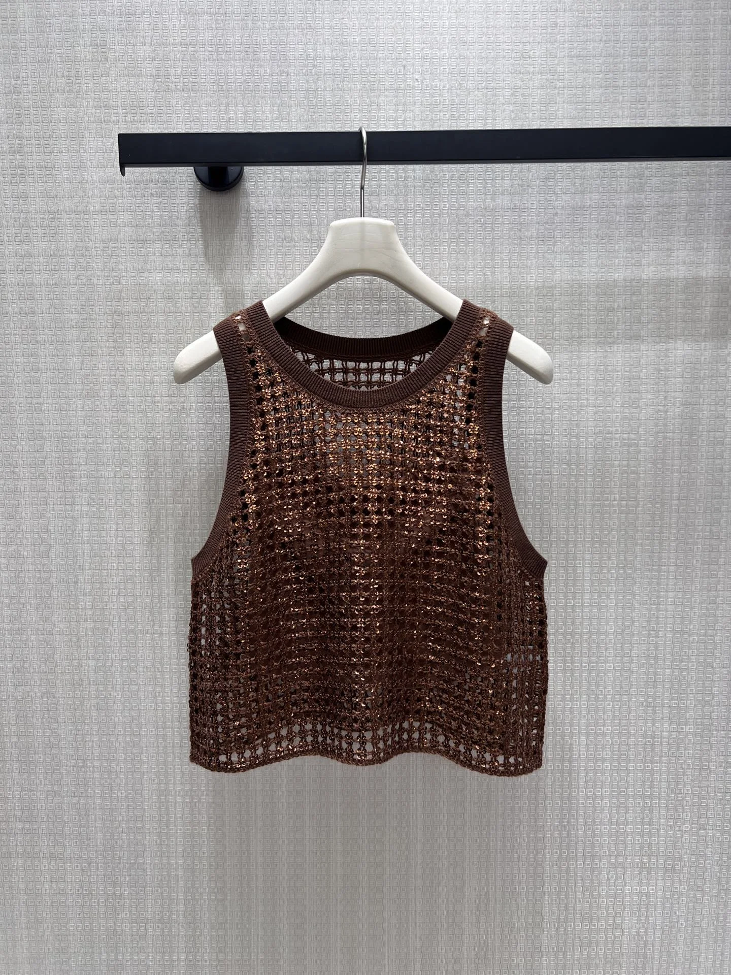 Uncategorized Vests Sequined Knit S-M-L C65202608040770