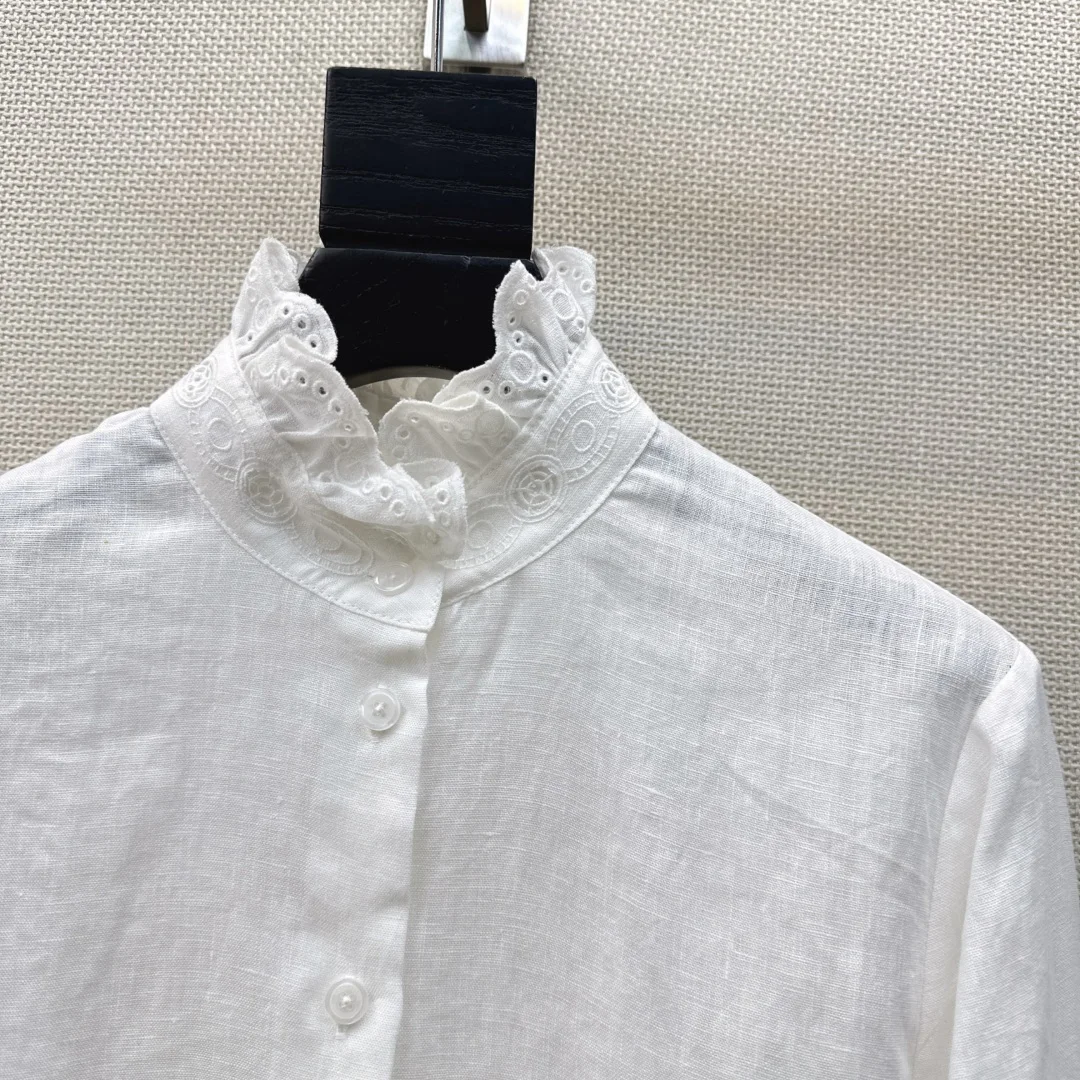 VALENTINO Shirts Linen S M L B95202608041317 - Image 4