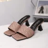 VERSACE Mules Canvas Leather EU35-42 B00202608031662