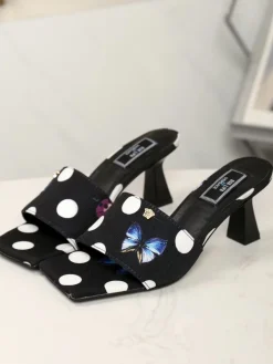 VERSACE Mules Canvas & Sheepskin EU35-42 B00202608031660