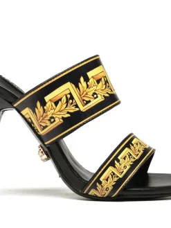 VERSACE Mules Print Leather EU35-42 A90202608031261