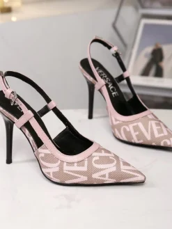 Alternative view of VERSACE Pumps Canvas Jacquard Leather EU35-42 B00202608031288