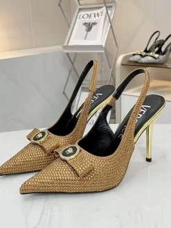Alternative view of VERSACE Sandals Suede & Crystal EU35-42 B00202608031284