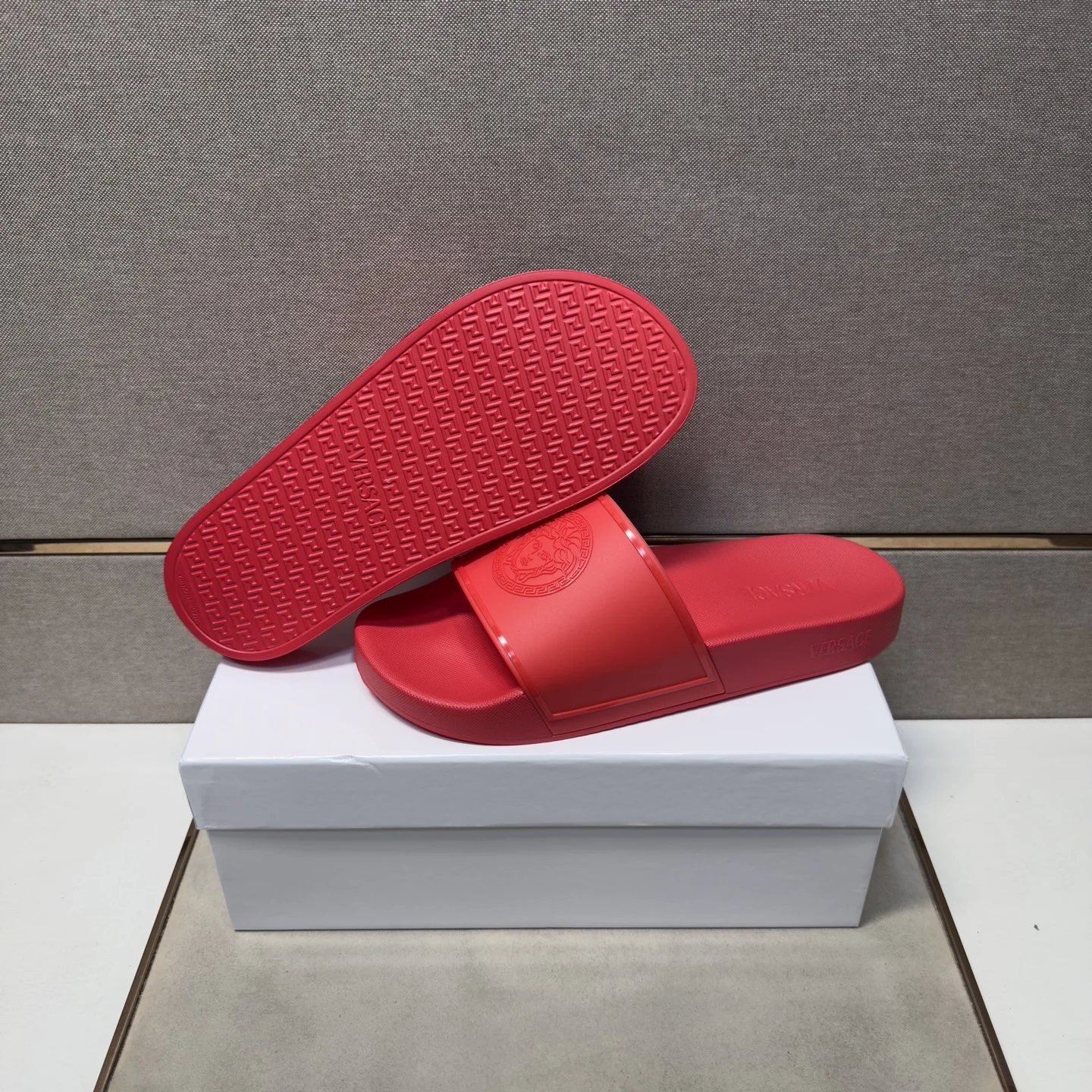 VERSACE Slides Mixed Materials EU38-46 A10202608030497 - Image 8